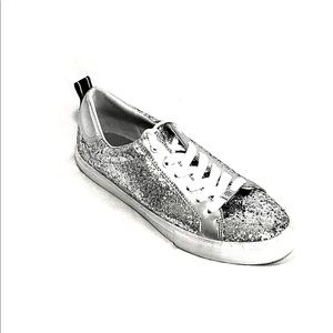 Silver Glitter Sneakers